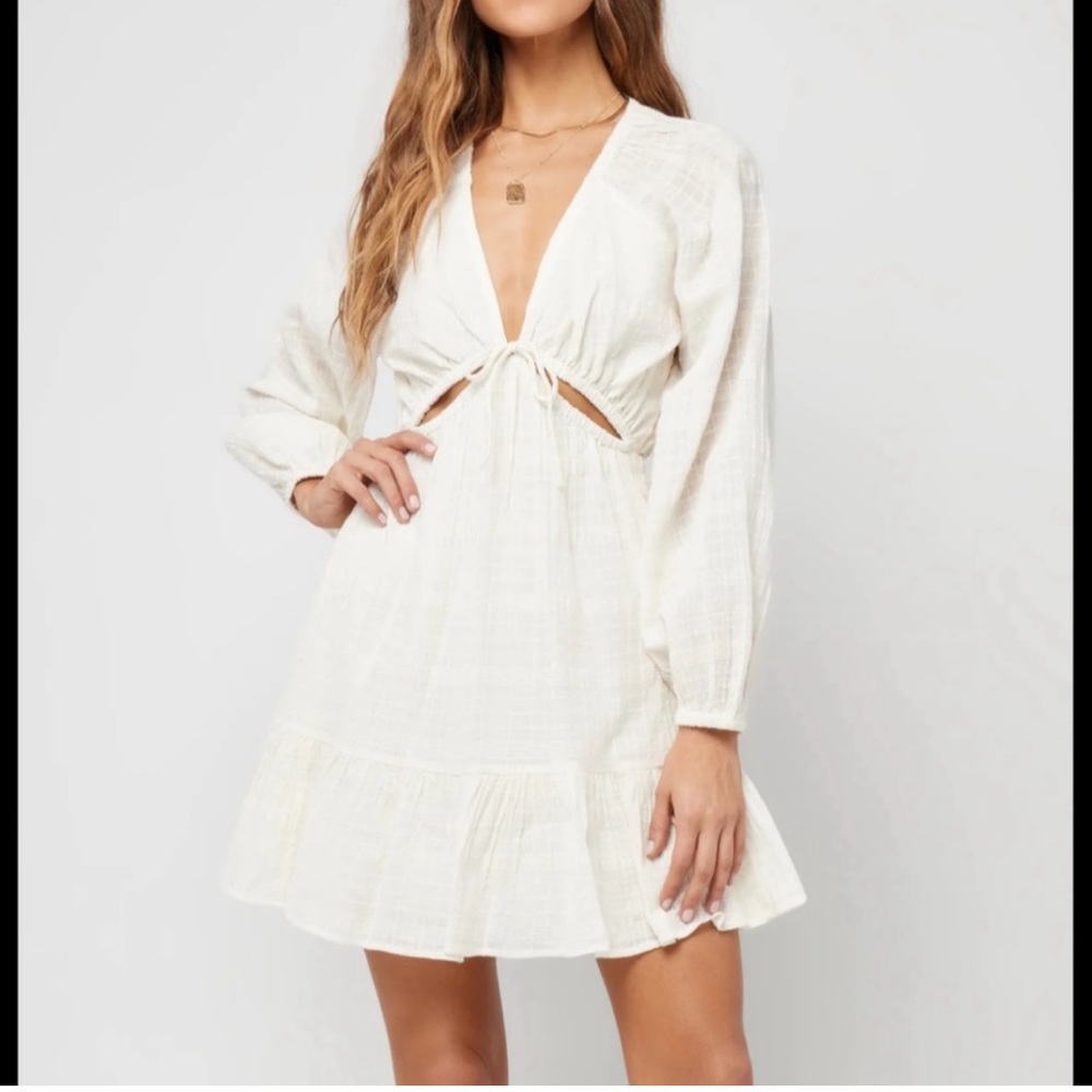 NWT L Space Cream Dress